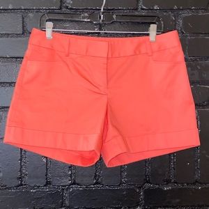 New tangerine color Express shorts